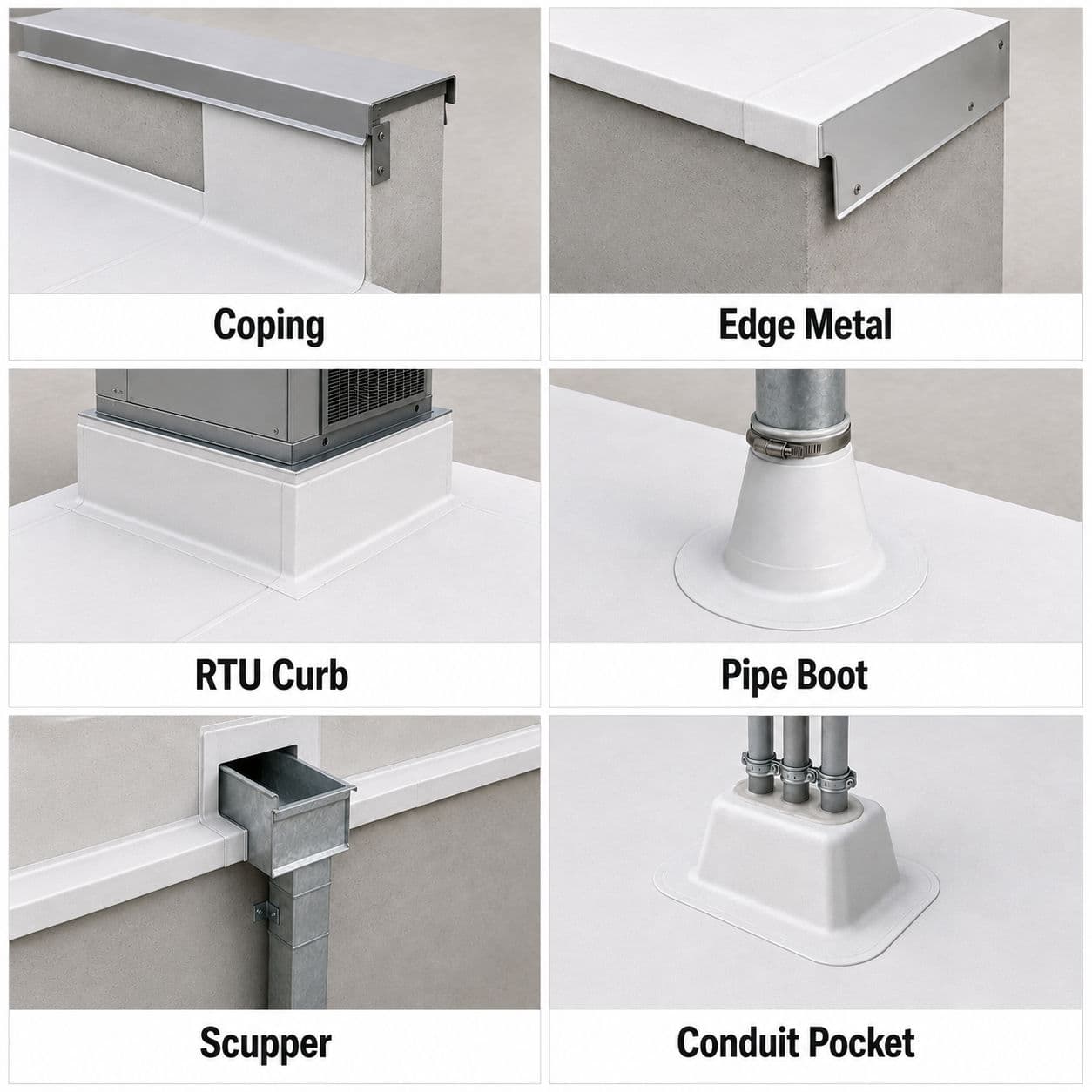 Waterproof TPO Flashings