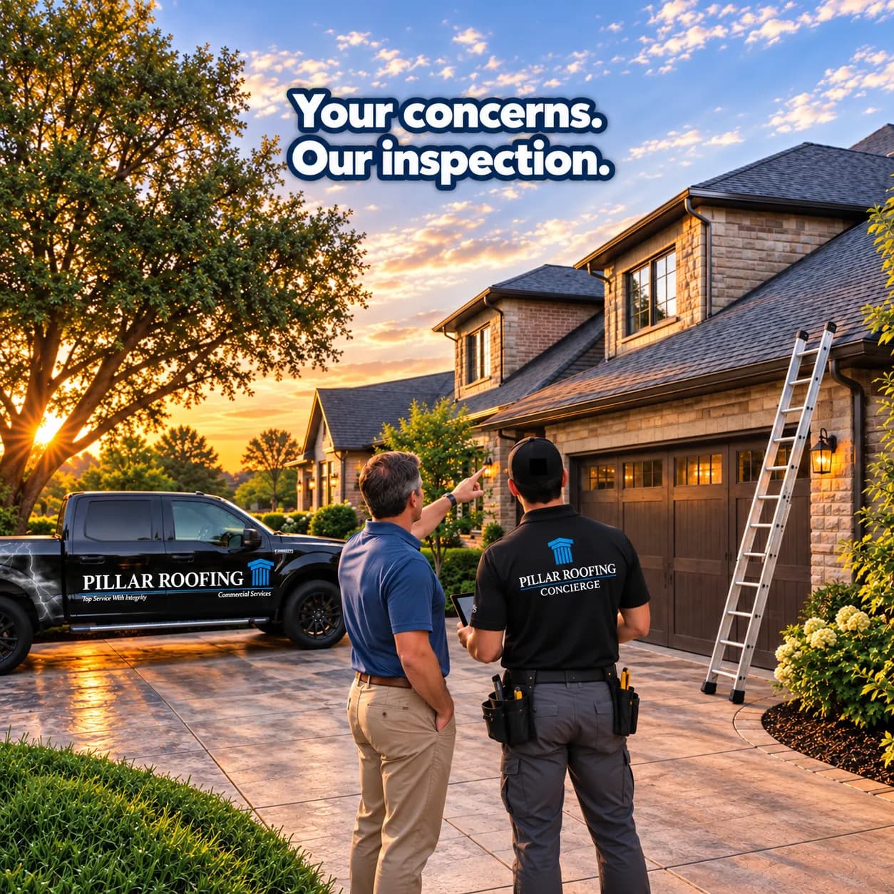 Early-Morning Roof Inspection